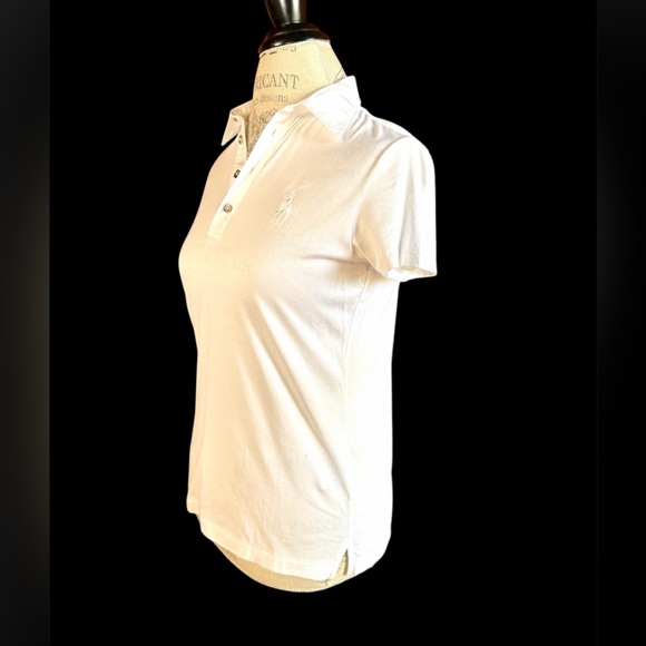 Ralph Lauren Golf ‘TAILORED GOLF FIT’ White Polo Shirt Sz S Retail $168 - Picture 3 of 7